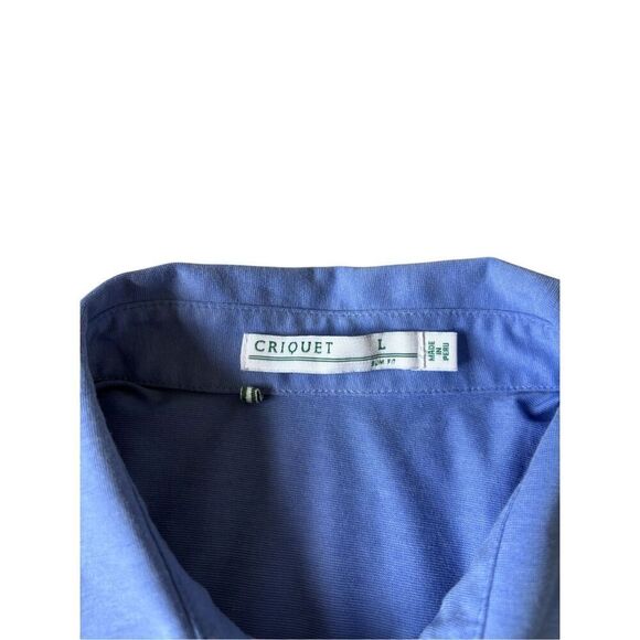 Criquet MEN'S TOP SHELF PLAYERS POLO Shirt size L Blue - Picture 3 of 6